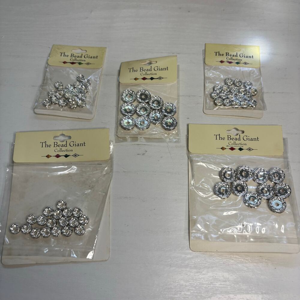 Bead Giant Silver Spacer Beads Jewelry Making Lot